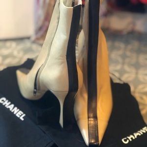Chanel Boots- NEVER WORN. Shoe bags and box